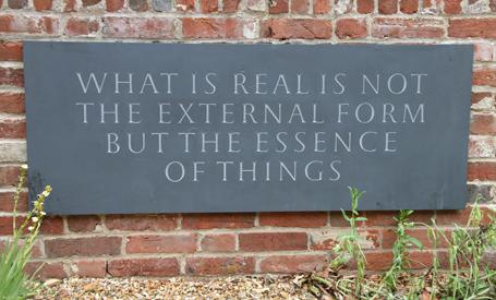 What is real is not the external form but the essence of things